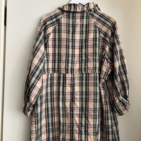 Nasty Gal Plaid Trench Coat - Picture 8 of 11